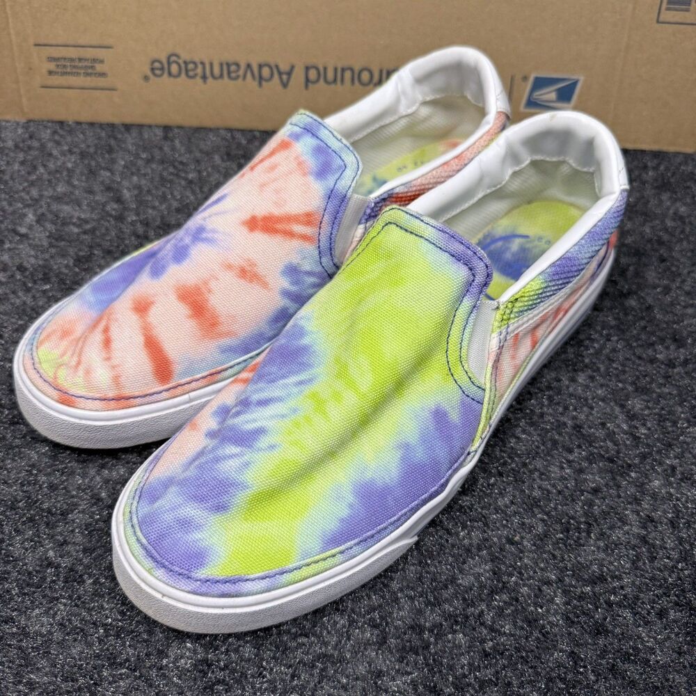 Nike Women's court legacy Comfort Slip-On Shoe tie dye Multicolor Size 8.5
